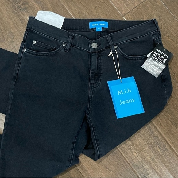 M.i.h The Tomboy Skinny Boyfriend Jean Blue Black Size 30 - Picture 3 of 7